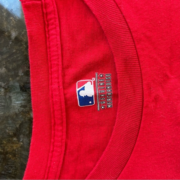 MLB Bryce Harper #3 Philadelphia Phillies red Crewneck T shirt. EUC. Soft.  XL - Picture 5 of 9